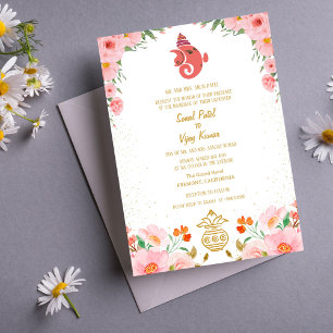 Convites Casamento Hindu de Ganesha