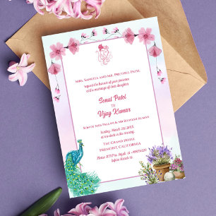 Convites Casamento Hindu de Ganesha