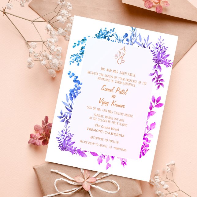 Convites Casamento Hindu de Ganesha (Criador carregado)