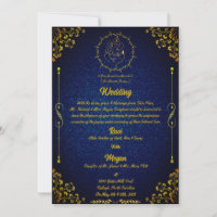Casamento Hindu Real com Glittery Logótipo Ganesha