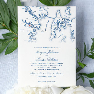 Convites Casamento Histórico London Town Annapolis MD