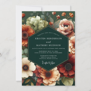 Convites Casamento Hunter Outono Flora