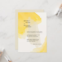 Casamento II de Swash de Pintor Amarelo e Creme Co