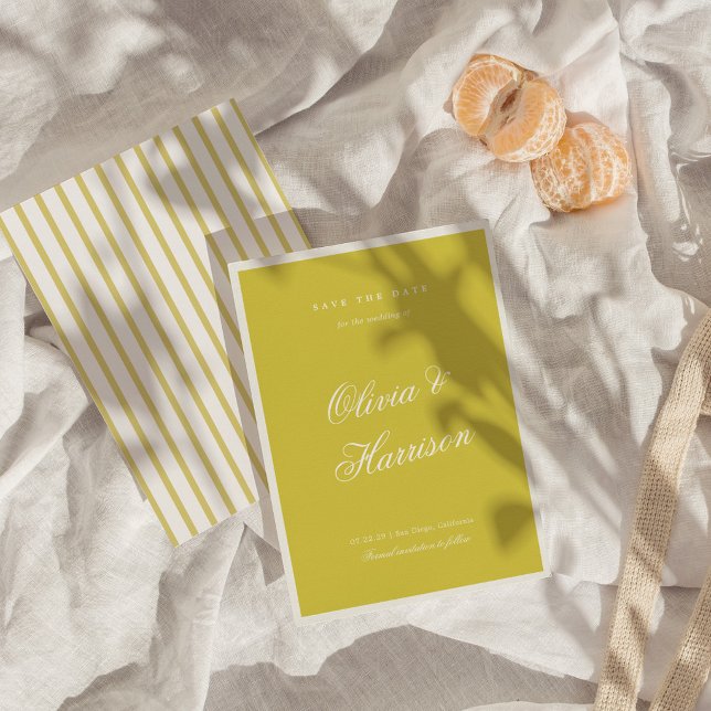 Convites Casamento Ilha Citrus Old Money Save the Date (Criador carregado)
