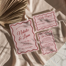 Casamento Imporal Retro Funky Colorido Moderno Neg