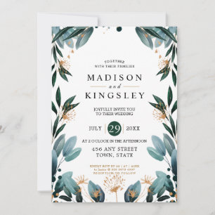 Convites Casamento Incrível De Orçamento Do Elegante Flor