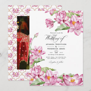 Convites Casamento Indiano Flor de Lótus