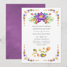 Casamento Indiano Floral Paisley da Moda