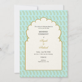 Convites Casamento índio da Cerimônia Elegante Aqua Arch Me