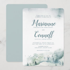 Convites Casamento Informal de Script do Winter Mystère III