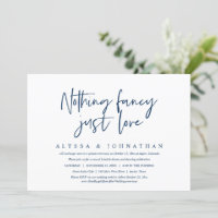 Casamento Informal e Fuga Romântica, Nada de Luxo,