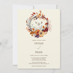 Convites Casamento Inicial de Cair.