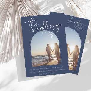Convites Casamento Inicial de Fotografias do Arco Azul do M