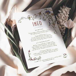 Convites Casamento Inserir INFO Vintage Vitoriian Belle Epo