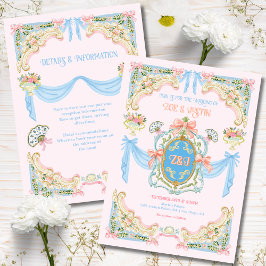Convites Casamento Inspirado em Marie Antoniette