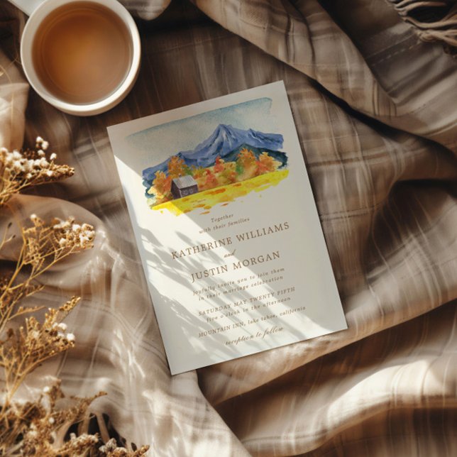 Convites Casamento inspirado pelo Watercolor Autumn (Criador carregado)