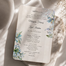 Casamento Islâmico Nikah Blue Lily Elegante