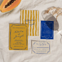 Casamento Italiano à Mão Pintado com Listras Finas