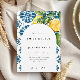 Convites Casamento Italiano Lemon Citrus Positano