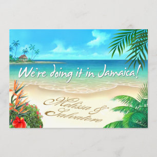 Convites Casamento jamaicano Melissa Exotic Beach