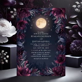 Convites Casamento Jardim à Meia-Noite Lua