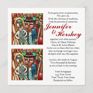 Convites Casamento Judaico Sob a Chuppah : Branco