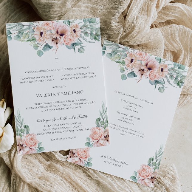Convites Casamento Katrina Invitación de Boda Catolica (Criador carregado)