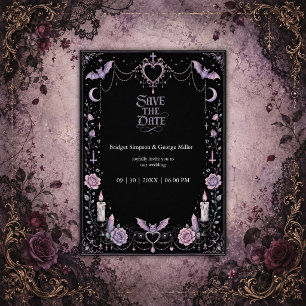 Convites Casamento Kawaii Gótico Pastel Caprichoso