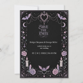 Convites Casamento Kawaii Gótico Pastel Caprichoso