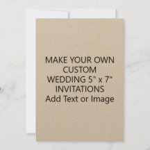 Casamento Kraft de adição personalizada de imagem