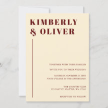 Casamento Laranja Retro Abstrato Terthy Terracotta