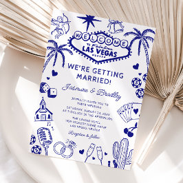 Convites Casamento Las Vegas Fun Doodle