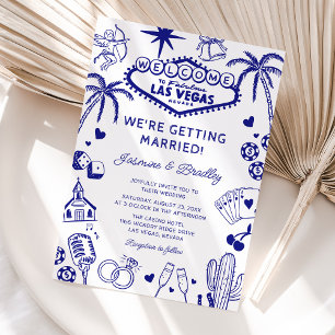 Convites Casamento Las Vegas Fun Doodle