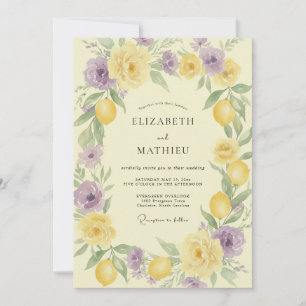 Convites Casamento Lavanda Limão Cítrico Eucalipto Suave
