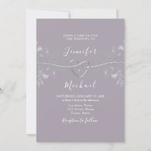 Convites Casamento Lavanda Roxa