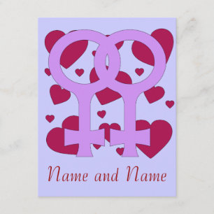 Convites Casamento Lésbico Corações