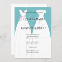 Casamento Lésbico de Casamento de Duas Brides