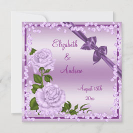 Convites Casamento Lilac Blossom, Arcos e Diamantes