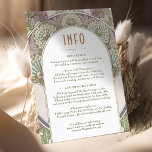Convites Casamento Lilac Roxo Inserir INFO Vintage Nouveau<br><div class="desc">Cartão INFO de Casamento vintage Art Nouveau de Alphonse Mucha num design floral, romântico e caprichoso. Os florescimentos vitorianos complementam os tipos clássicos de arte deco fonts. Introduza as suas informações personalizadas e está concluído. Se você quiser alterar a design, clique no botão azul "Personalizar". Muito obrigado por considerar a...</div>