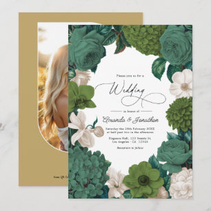 Convites Casamento Linha Verde Eucalipto, Oliva Samambaia e