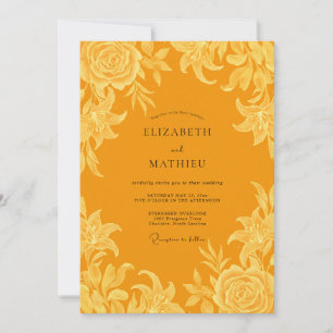 Convites Casamento Lírio Açafrão