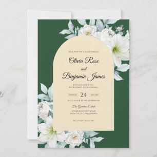 Convites Casamento Lírio Marfim Floresta