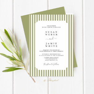Convites Casamento Listras Verdes