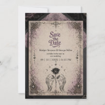 Casamento Lua Caveira Rosa Medieval Roxa Gótica