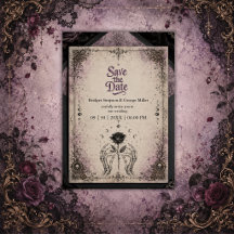 Casamento Lua Caveira Rosa Medieval Roxa Gótica