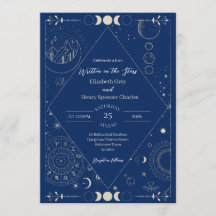 Casamento lua sol estrelas constelações