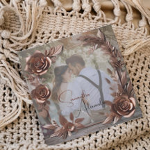 Casamento Luxuoso de Foto Personalizada Elegante R