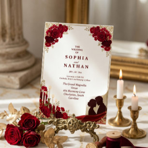 Convites Casamento Luxuoso Real Elegante Monograma Dourado