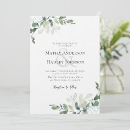 Convites Casamento Luxury Eucalyptus Greenery