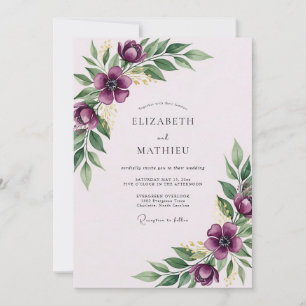 Convites Casamento Magnífico de Violeta na Primavera